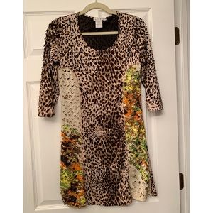 NWT Leopard brown fashion dress